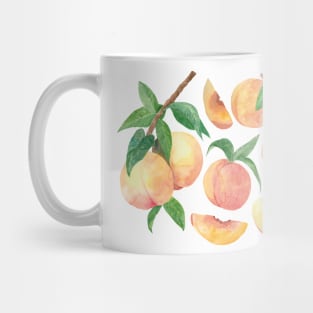 Summer Peaches Cottagecore Mug